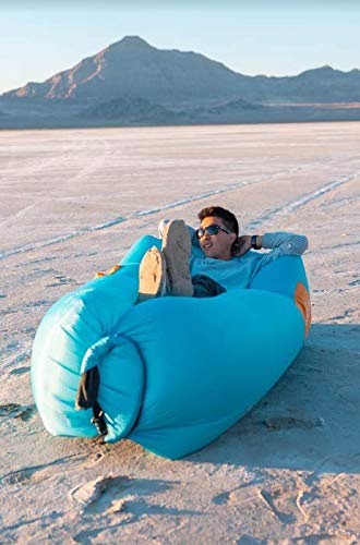 CHILLBO SHWAGGINS Inflatable Furniture & Inflatable Couch Inflatable Lounger & Inflatable Chairs - top Beach Chair, Lounger & Festival Accessories - for Camping and Music Festivals!