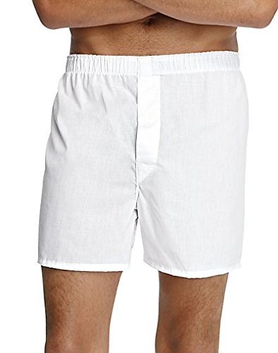 Hanes ComfortSoft Woven Boxer 4-Pack White Medium