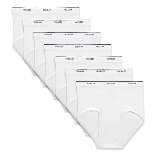 Fruit of the Loom Men's Brief (Pack of 3) (X-Large, White-7 Pack)