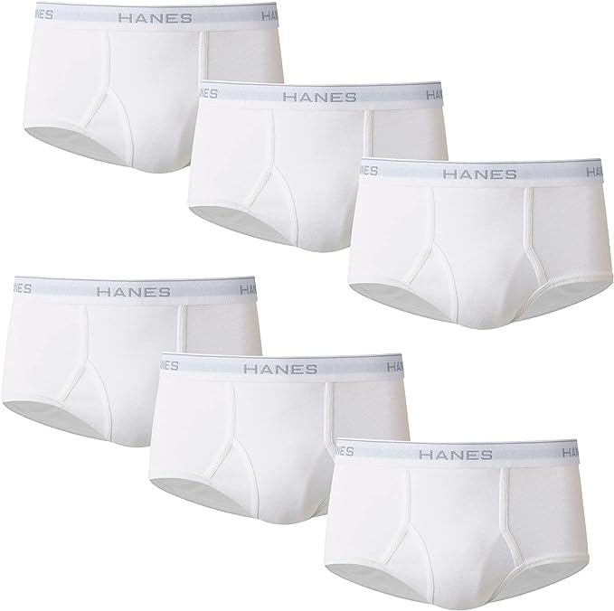Hanes Ultimate Men's 6-Pack Classics Full-Cut Brief, Assorted, X-Large