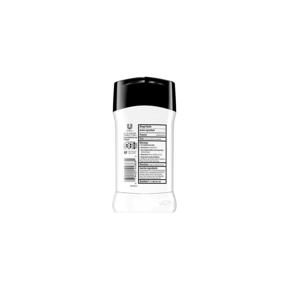Degree Men UltraClear Antiperspirant Deodorant Black+White, Pack of 12, 72-Hour Sweat and Odor Protection Antiperspirant For Men With MotionSense Technology 2.7 oz