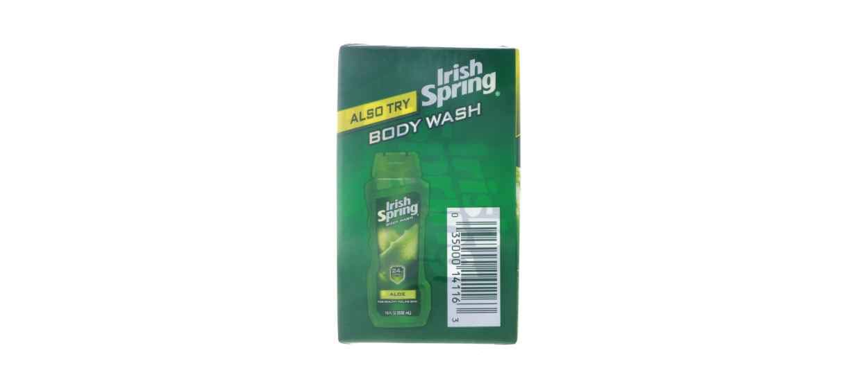 Irish Spring Deodorant Soap Aloe 4 oz. 3-Count (Pack of 18)