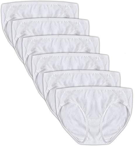 Hanes Women Comfort Cotton Hipster Panties 10-Pack, White, 5