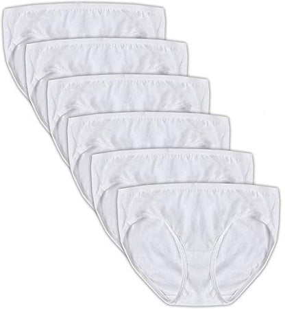 Hanes Women Comfort Cotton Hipster Panties 10-Pack, White, 5