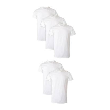 Hanes Men Hanes Men's White Performance Moisture-Wicking Crewneck Undershirt Tees, 5-Pack, White, Small