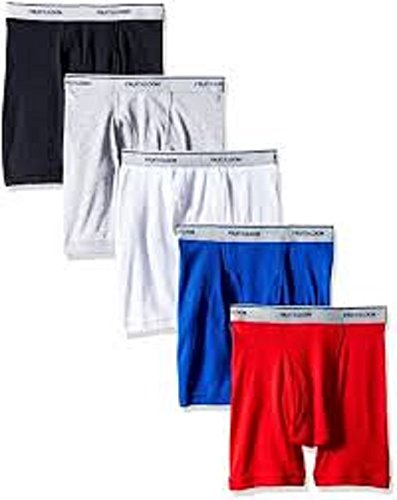 Fruit of The Loom Boys' Boxer Brief, Exposed and Covered Waistband (Small, Assorted: No Ride-Up Boxer Briefs)