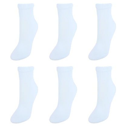 Hanes Ultimate Women's Ankle Socks (Pack of 6) White