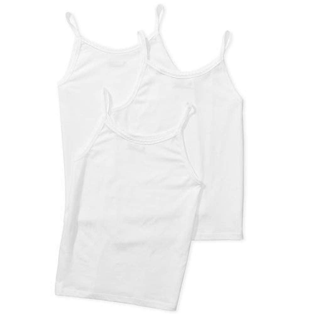 Hanes Toddler Girls' TAGLESS® Camisole 3-Pack, 2/3-White
