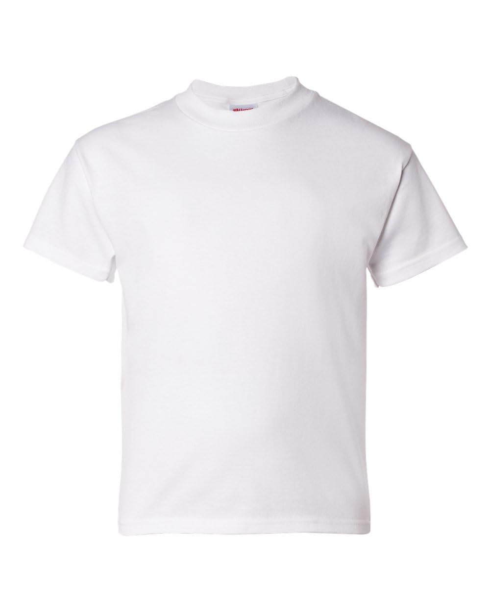 Hanes Big Boys' Essentials Short Sleeve T-shirt Value Pack (3-pack), White, Large