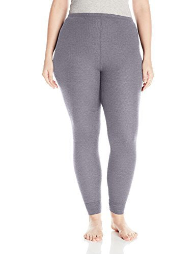 Fruit of the Loom Women's Plus Size Fit for Me Waffle Thermal Bottom, Arctic White, 1X