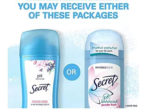 Secret Original Anti-Perspirant/Deodorant, Invisible Solid, Powder Fresh, 2.6-Ounces