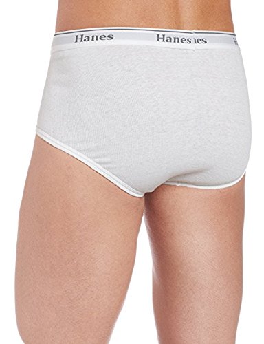 'Hanes Classic White Briefs 3-Pack Underwear (L White)
