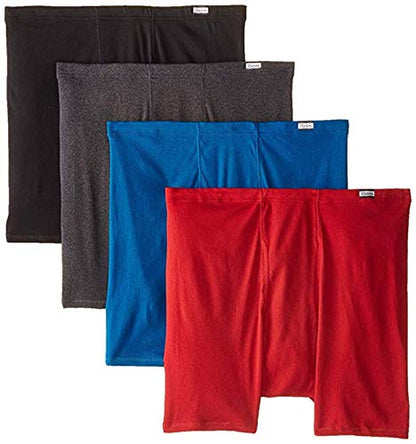 Hanes Men's FreshIQComfortsoft Extended Sizes Boxer Briefs (4-Pack) (Assorted, XX-Large)