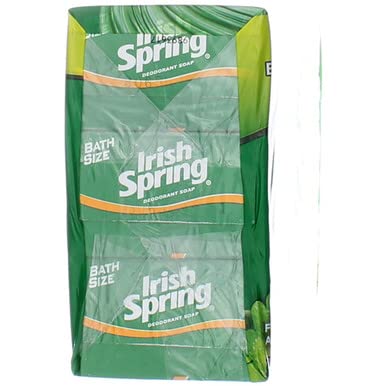 Irish Spring Deodorant Bar Soap, Original, 3.75 oz bars, 3 ea (Pack of 12)