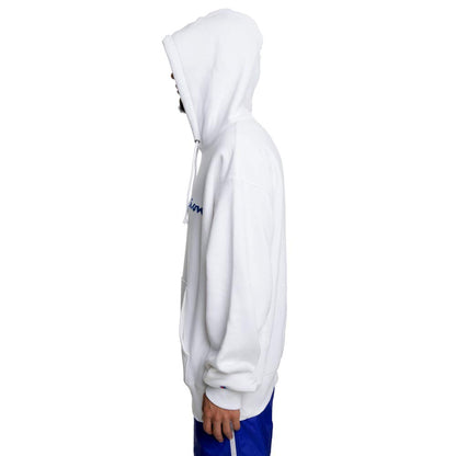 Champion Men's Reverse Weave Pullover Script Logo, White-Y07471, LARGE