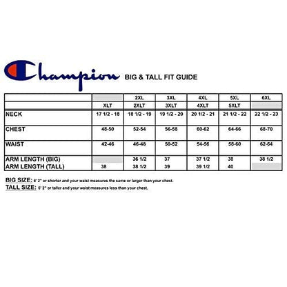 Champion Men's Athletic Men's Classic Jersey Long Sleeve Script T-Shirt, Navy, 2X Large