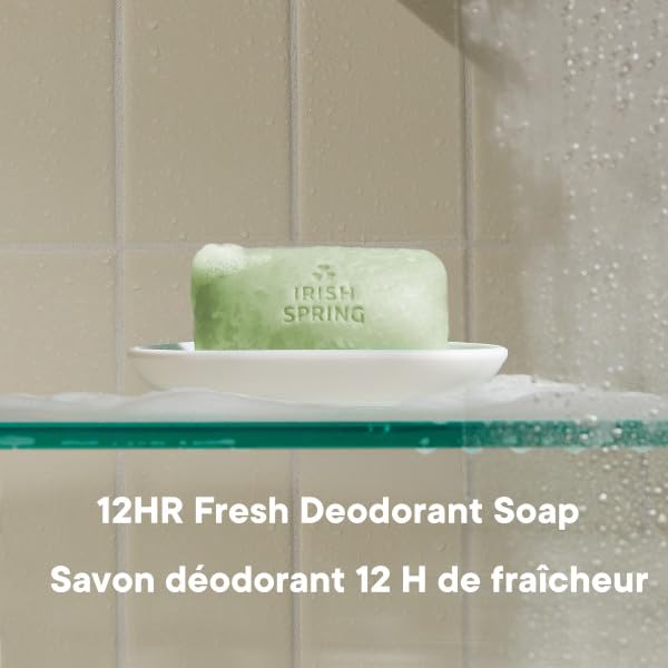 Irish Spring Bath Bar Soap, Aloe, 3.75 oz Bars, 12-Count