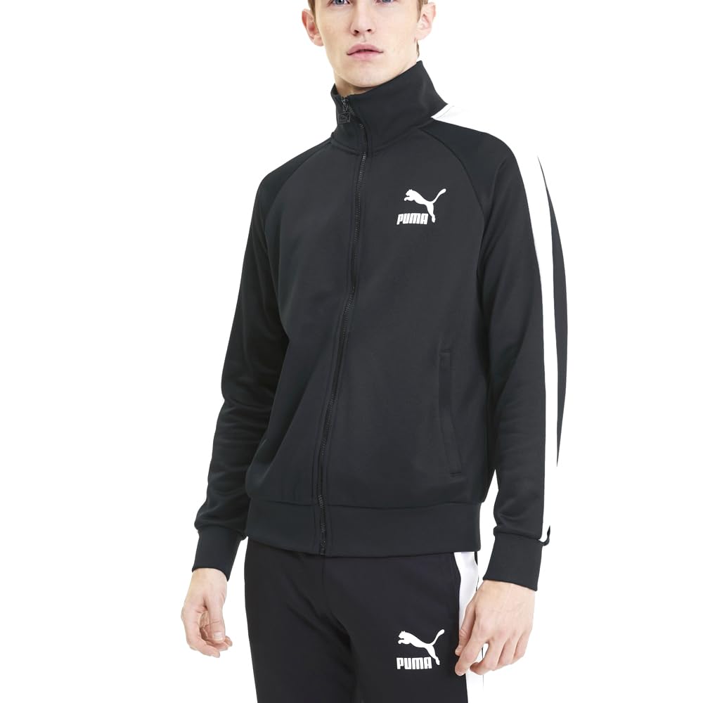 PUMA Men's Iconic T7 Track Jacket, Black, XL