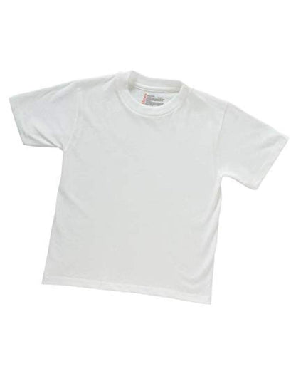 8-Pack Hanes Boys White Crew 100% Cotton Tagless T-Shirts B213S8 (Large (Height 58"-64" Chest 30"-34"))