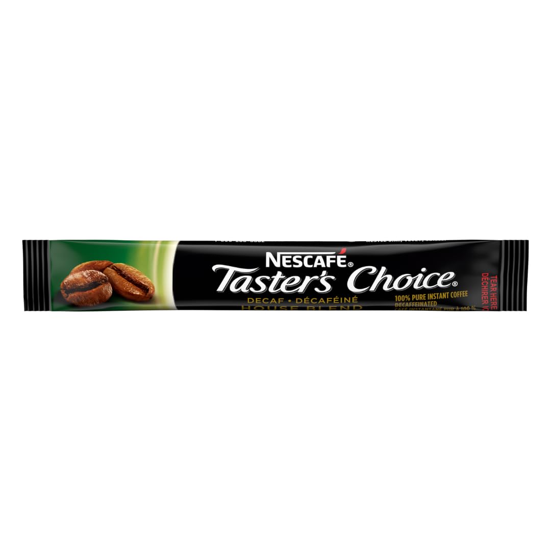 Nescafe Instant Coffee Packets, Decaf, Taster's Choice Light Roast, 1.7 g Singles (Pack of 80)