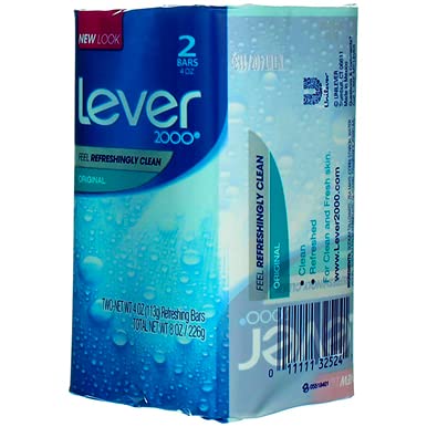 Lever 2000 Original Refreshing Bar Soap, Perfectly Fresh 4 oz, 2 ea (Pack of 24)