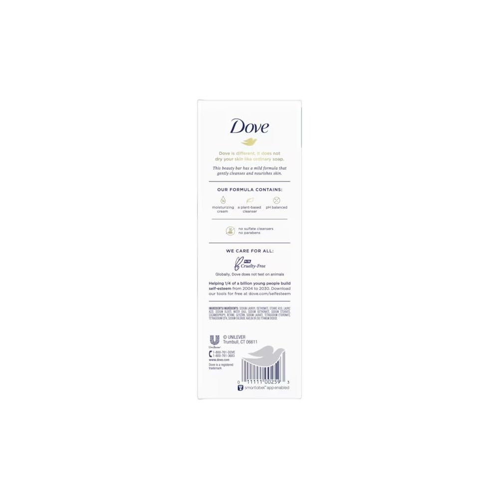 Dove Beauty Bar Sensitive Skin 3.17 oz, 3 Bar (Pack of 2)
