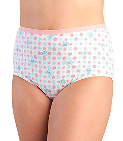 Fruit Of The Loom Womens 3 Pack Cotton Brief Panties, Assorted, 11