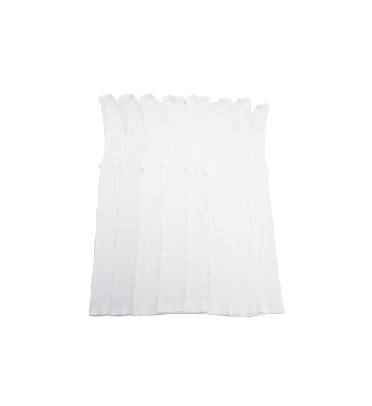 Fruit of the Loom Mens 6 Pack Classic A-Shirts - White, Lare, Assorted