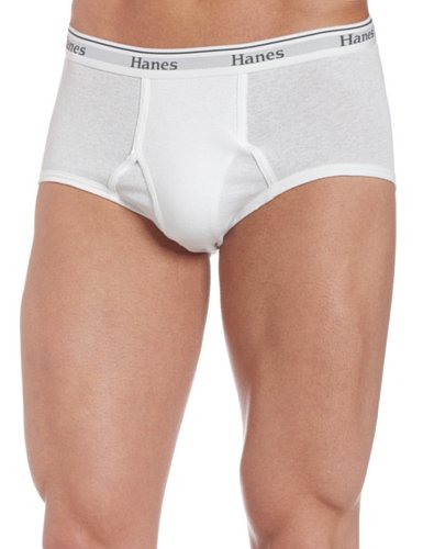 Hanes Classic Briefs 6-Pack 6-Pack, White, S