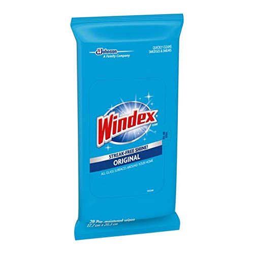 Windex Original Glass and Surface Wipes, 28 Count