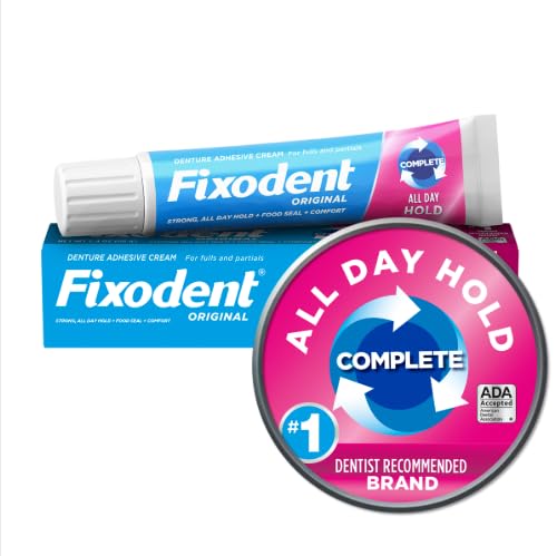 Fixodent Denture Adhesive Cream 4 Count, 2.4 Ounce Each