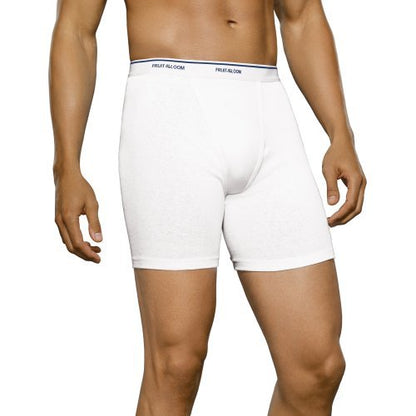Hanes Boys' 4 Pack Ultimate Comfort Flex Printed Boxer Brief, Assorted, X-Large