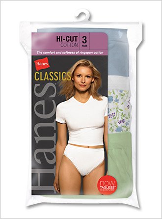 Hanes Classics Assorted Hi-Cut, 6-Assorted