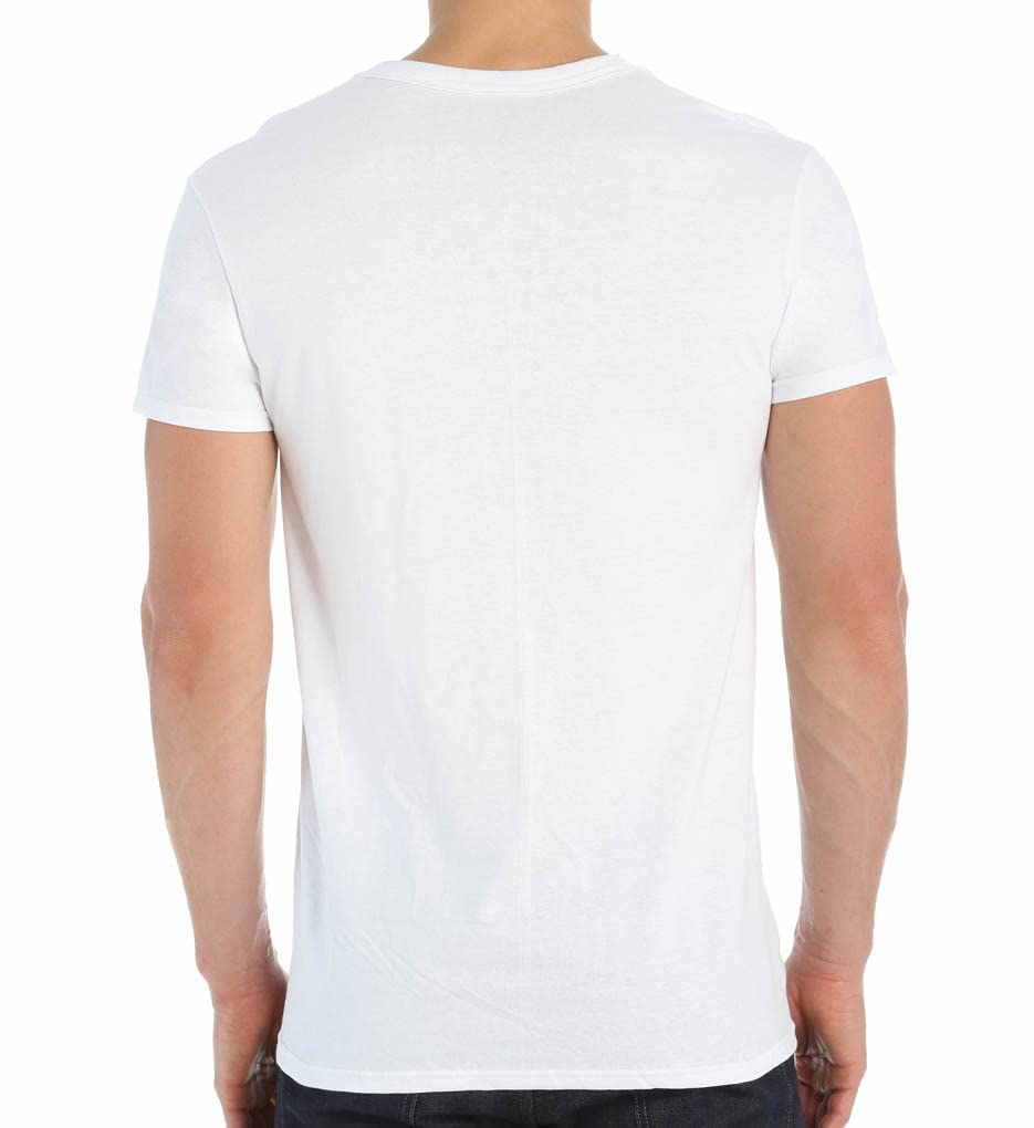 Fruit of the Loom Men's V-Neck T-Shirt, White, X-Large(Pack of 3)