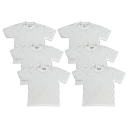 Hanes B21386 Boys Tagless Crewneck Undershirt - White - L