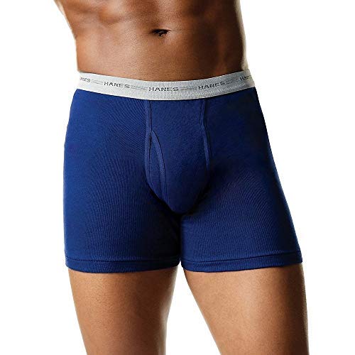 Hanes Men's 10-Pack Boxer Briefs (X-Large, Assorted Exposed - 10 Pack)