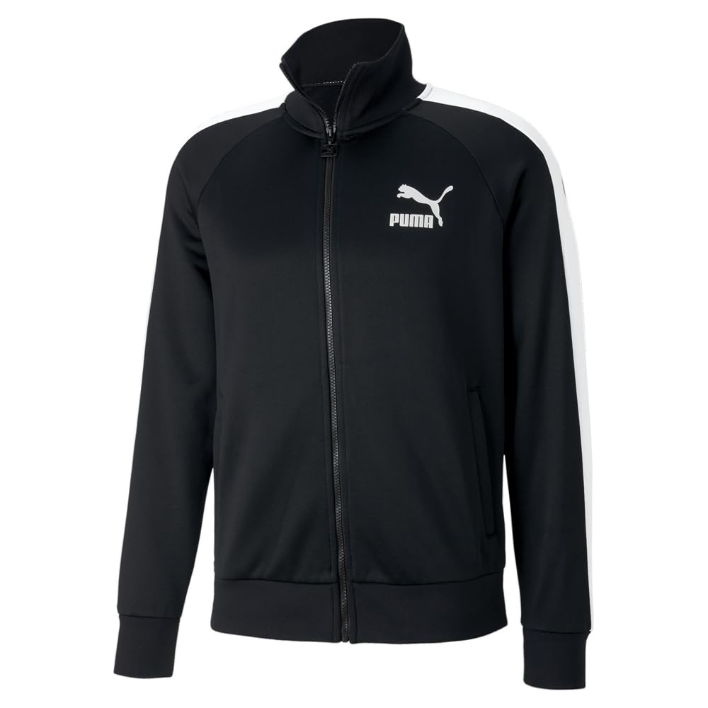 PUMA Men's Iconic T7 Track Jacket, Black, XL