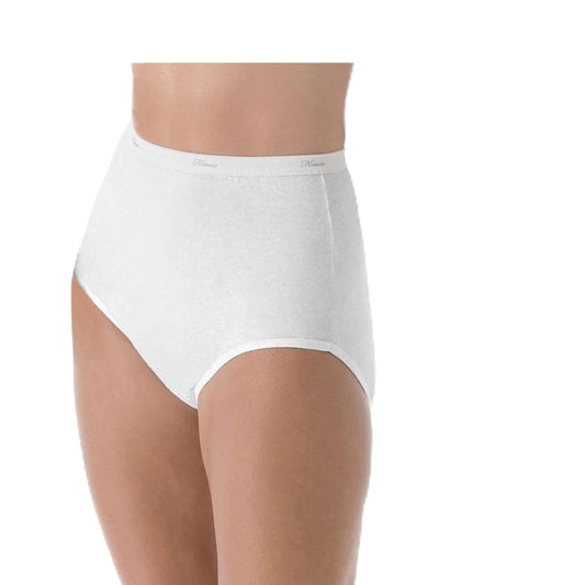 Hanes Women's 6Pack White Cotton Briefs Ladies Panties Underwear 11