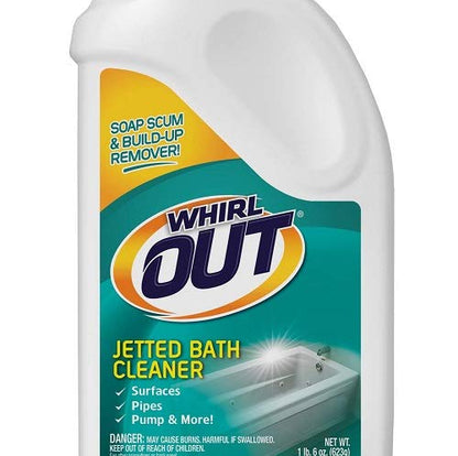 OUT Jetted Bath and Hot Tub Cleaner, 22 Ounce, White, WO06N