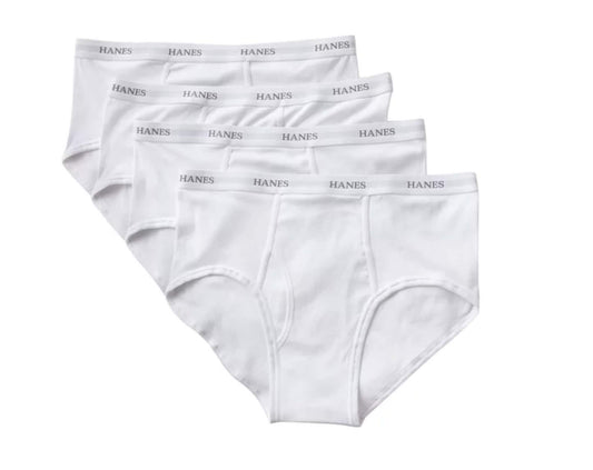 Hanes Mens Big Briefs - Sizes (Pack Of 4), White, XX-Large