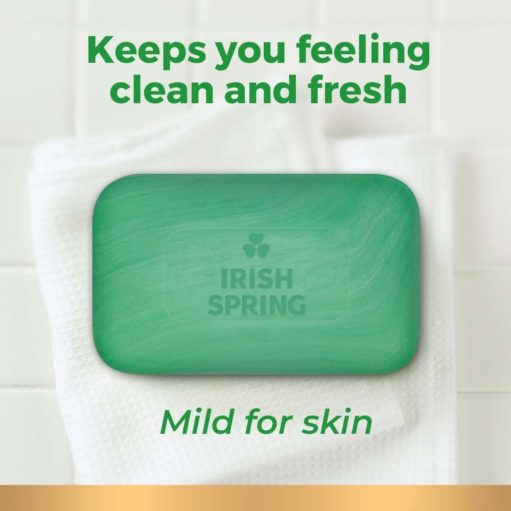 Irish Spring Bath Bar Soap, 12 Count, Original, 45 Oz