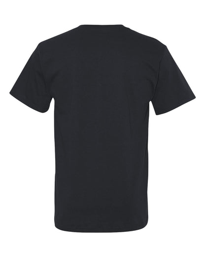 Fruit of the Loom Men's 6 Pack V-Neck T-Shirt, Black, XX-Large