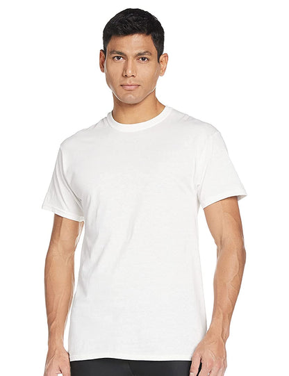 Hanes Men's 7 Pack FreshIQ ComfortSoft Crewneck T-Shirt (White, X-Large Tall)