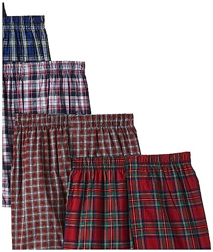Hanes Men Hanes Ultimate Men's Big Tartan Boxers, 5-Pack Assorted Colors