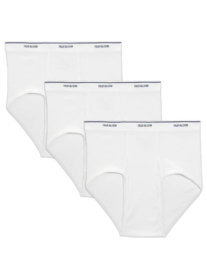 Fruit of the Loom Men's Big Size Man White Briefs - 3 Pack, White, 3XLarge