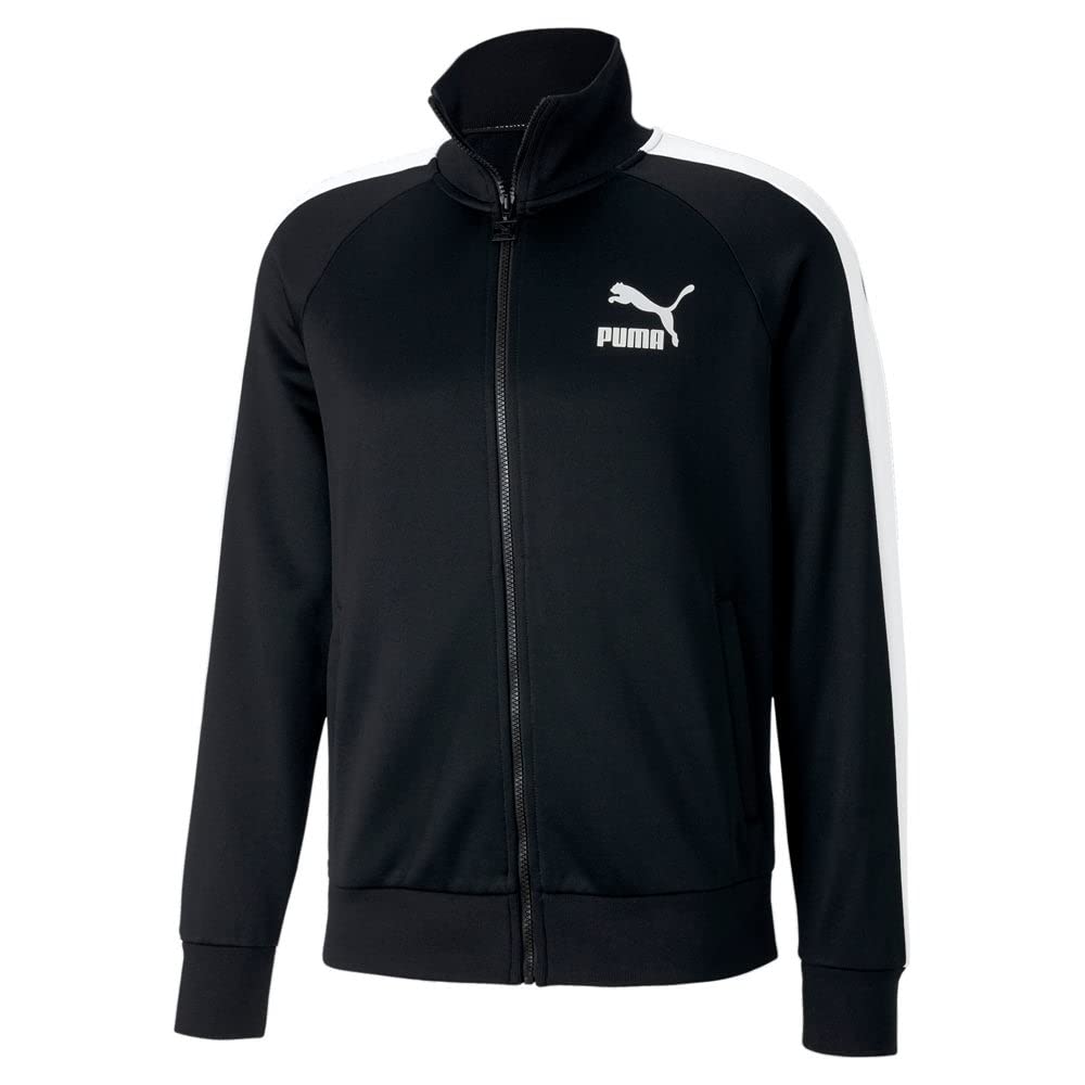 PUMA Men's Iconic T7 Track Jacket, Black, L