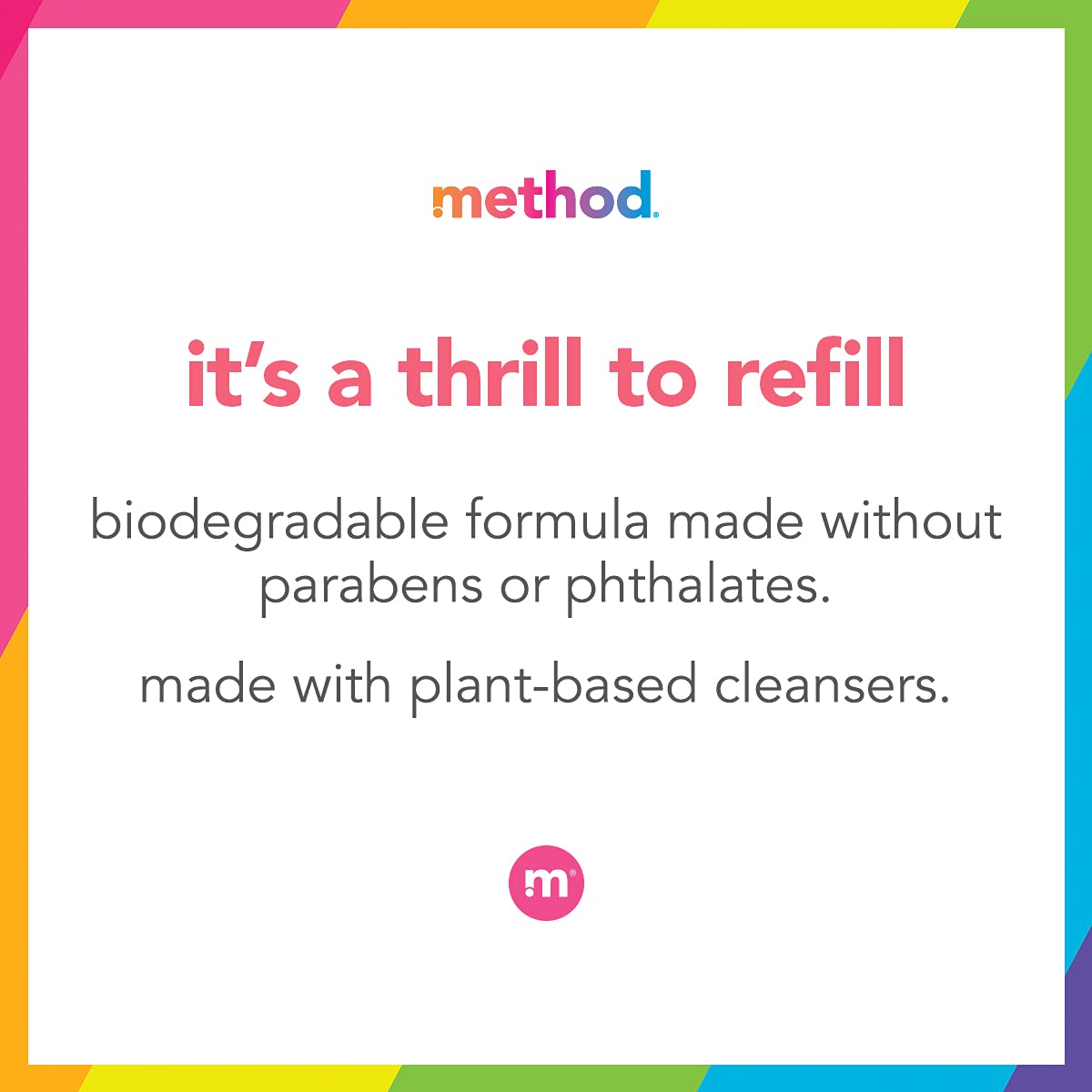 Method Foaming Hand Soap Refill, Violet + Lavender, Recyclable Bottle, Biodegradable Formula, 28 fl oz (Pack of 4) (Packaging May Vary)