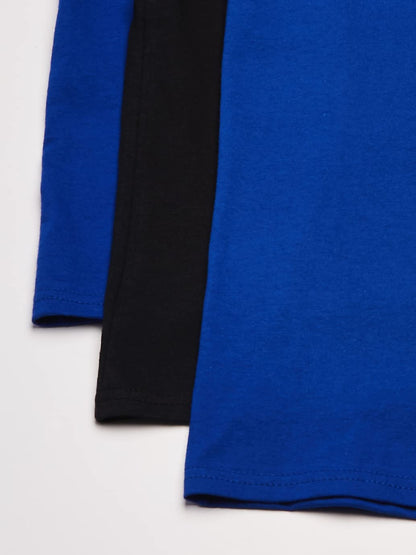 Fruit of the Loom Boys' Solid Multi-Color Soft Tank Tops, 3 Pack, White/Cobalt/Black, 2X-Large