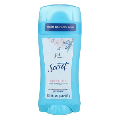 Secret Invisible Solid Powder Fresh Scent Antiperspirant & Deodorant 2.6 Oz (1)