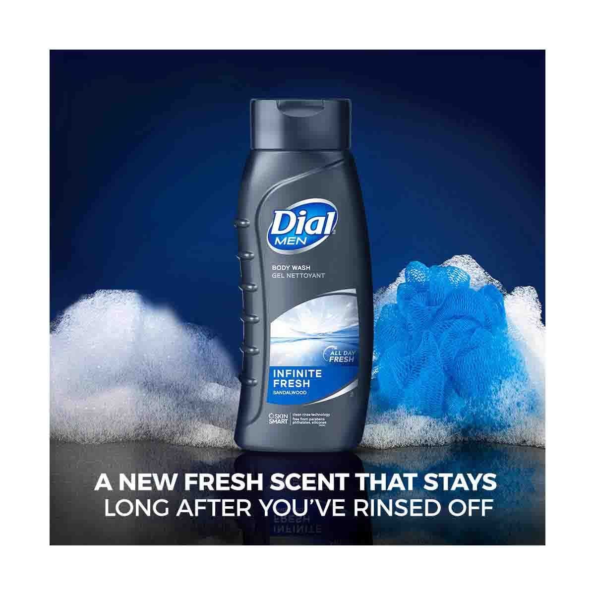 Dial for Men Body Wash, Infinite Fresh, 20 Fluid Ounce (Pack of 3)